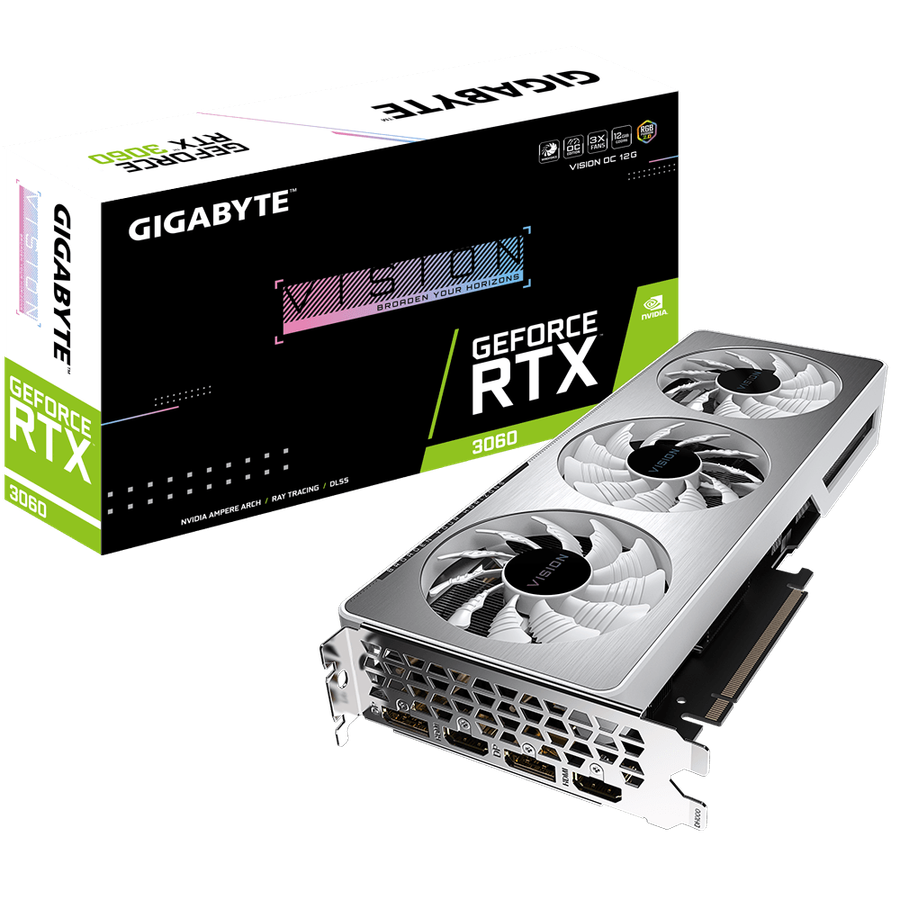 Gigabyte Nvidia GeForce RTX 3060 VISION OC 12G Graphics Card