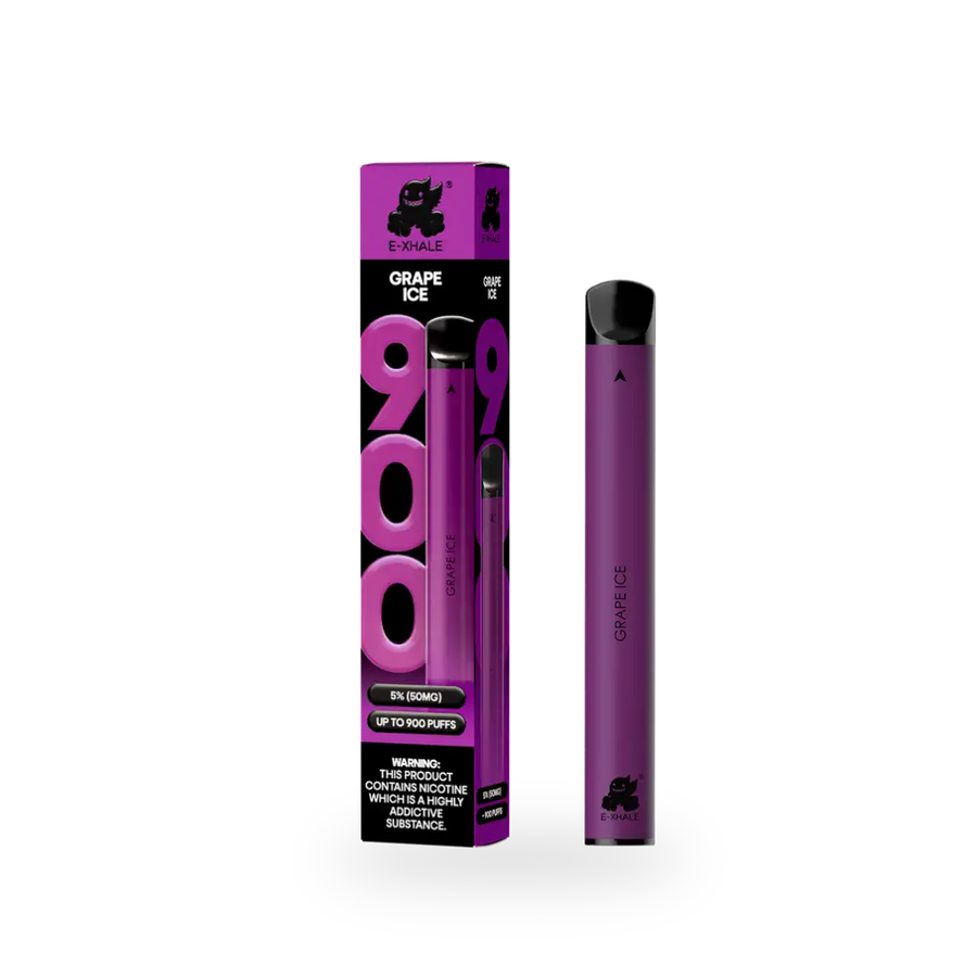 900 Grape Ice 5% - Single-Use Disposable Vape