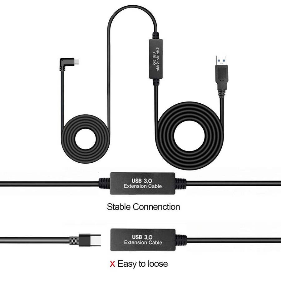 5M USB 3.2 Type-C Link Cable  Charging & Data for Oculus Quest 2 VR
