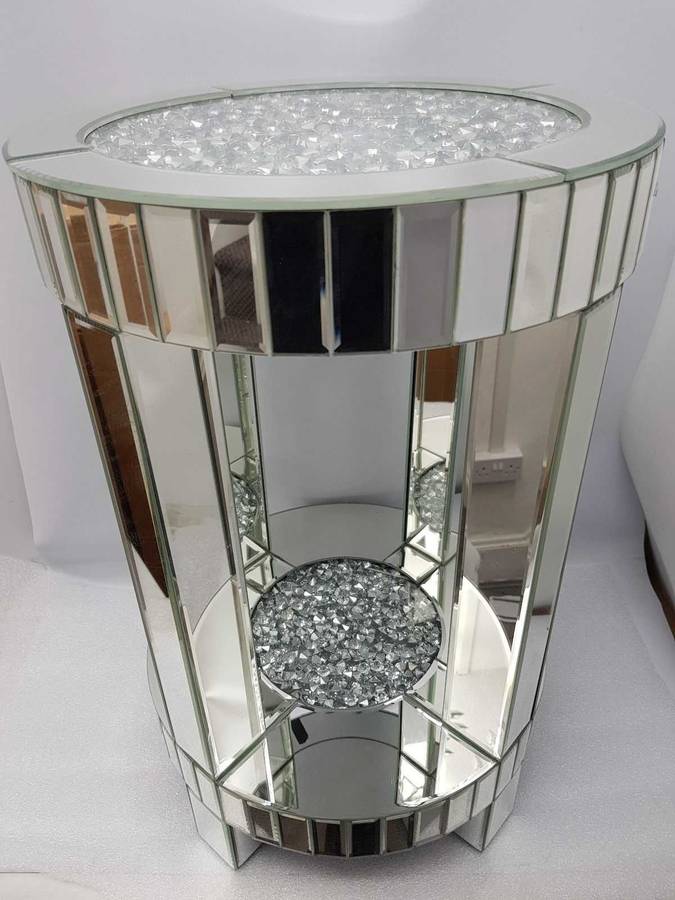 Calgary Claire Round Diamant Side Table