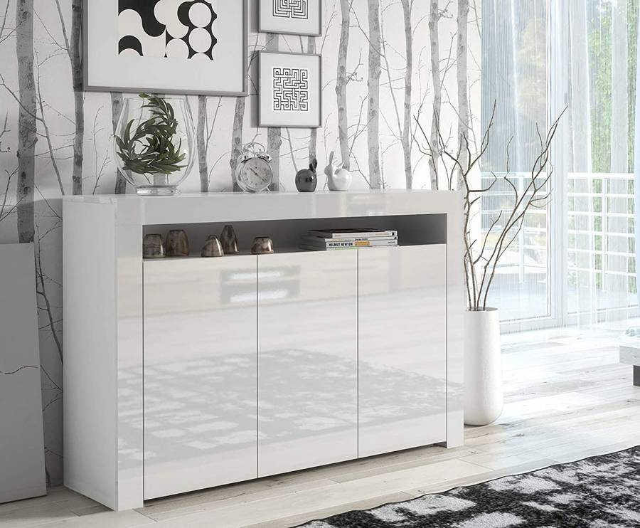 Alejandro LED 3 Door Sideboard