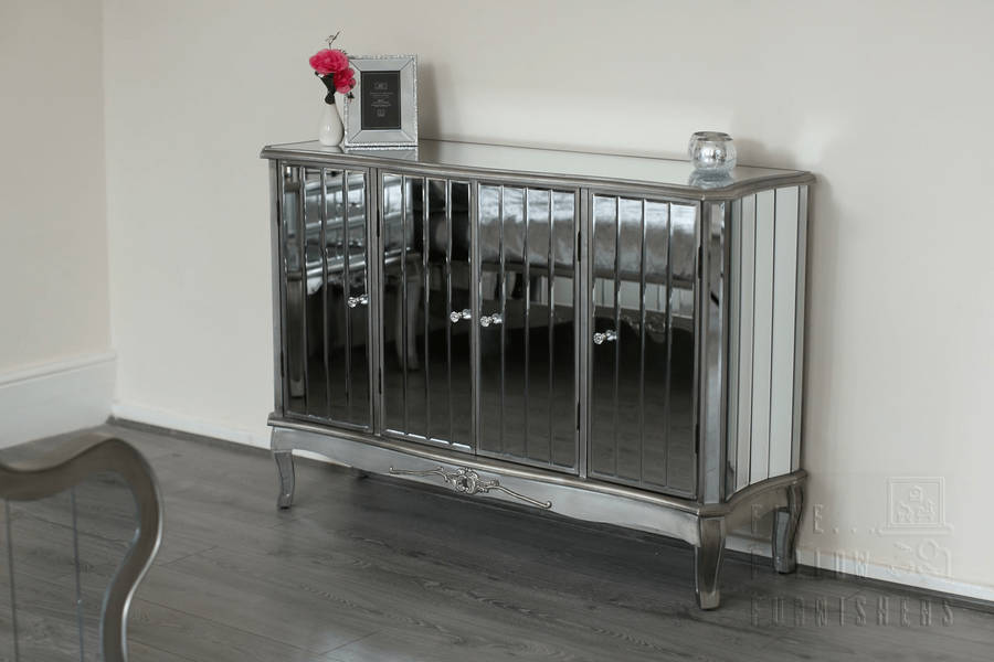 Victorian Four Door Mirrored Sideboard