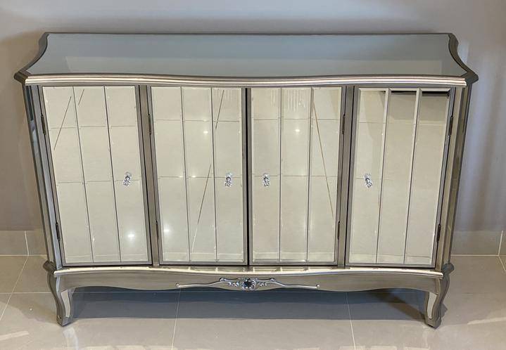 Victorian Four Door Mirrored Sideboard