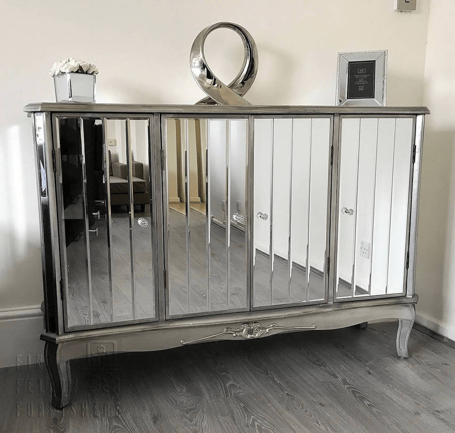 Victorian Four Door Mirrored Sideboard