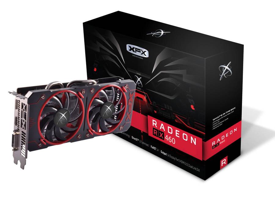 XFX Radeon RX 460 DD 4GB GDDR5 128Bit GPU