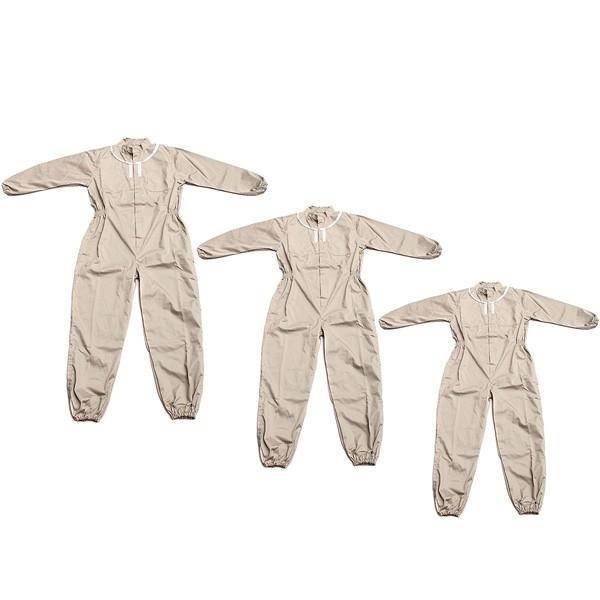 Pure Cotton Beekeeping Suit Bee Suit Heavy Duty Space Suit Leather Ventilated Bee Keeping Gloves - M