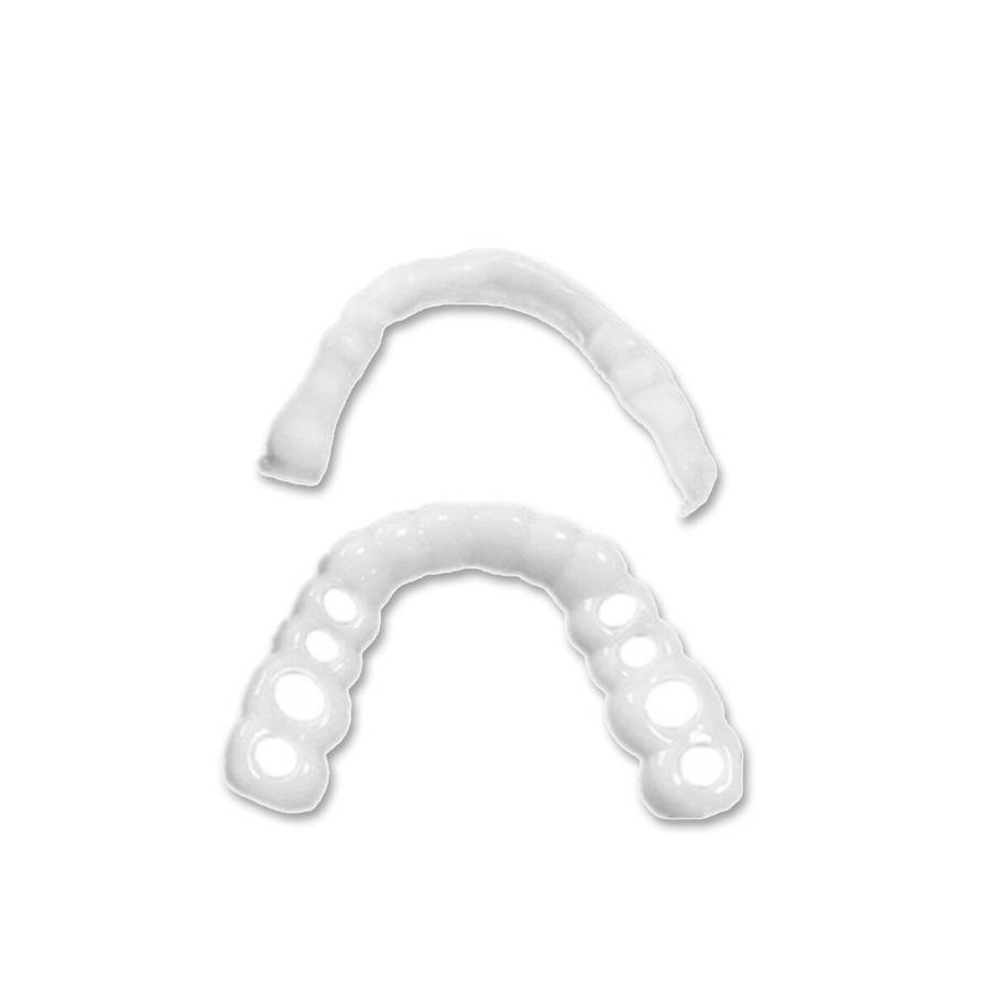 1 Pair Dentistry Cosmetic Covers Smile Comfort Veneers Flex Teeth Braces Upper +Bottom