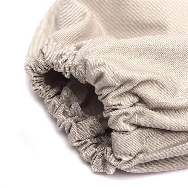 Pure Cotton Beekeeping Suit Bee Suit Heavy Duty Space Suit Leather Ventilated Bee Keeping Gloves - M