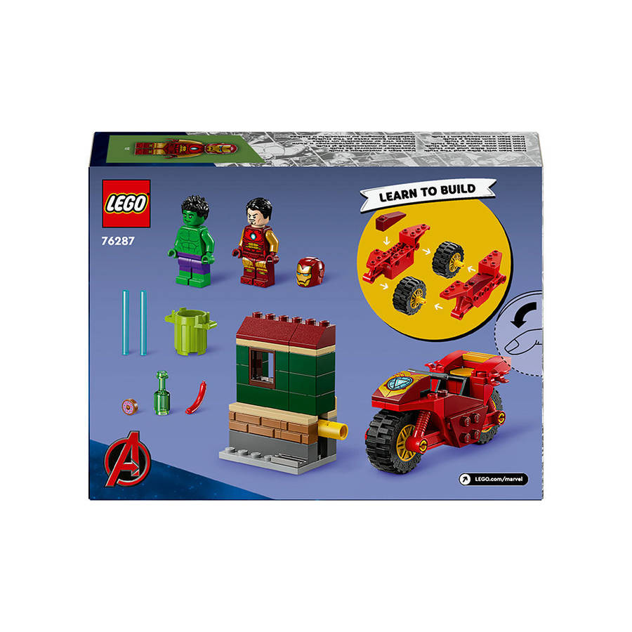 LEGO® 76287 - Super Heroes Marvel Iron Man With Bike And The Hulk