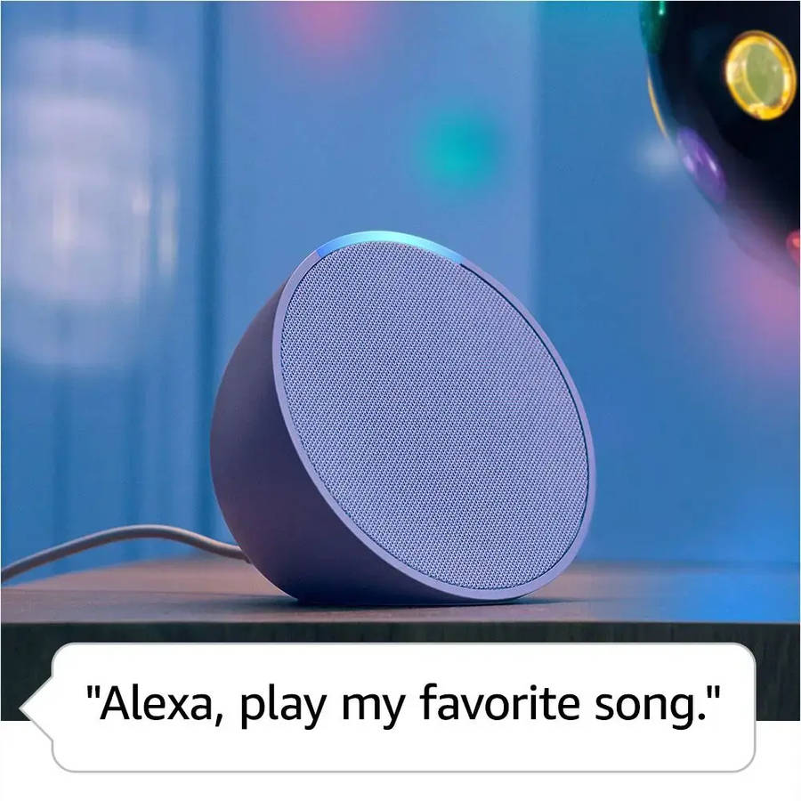 Amazon Echo Pop Compact Smart Speaker with Alexa - Lavender Bloom