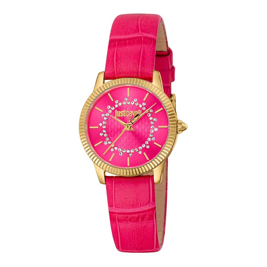 Just Cavalli Glam Chic Daydreamer Leather Pink YG