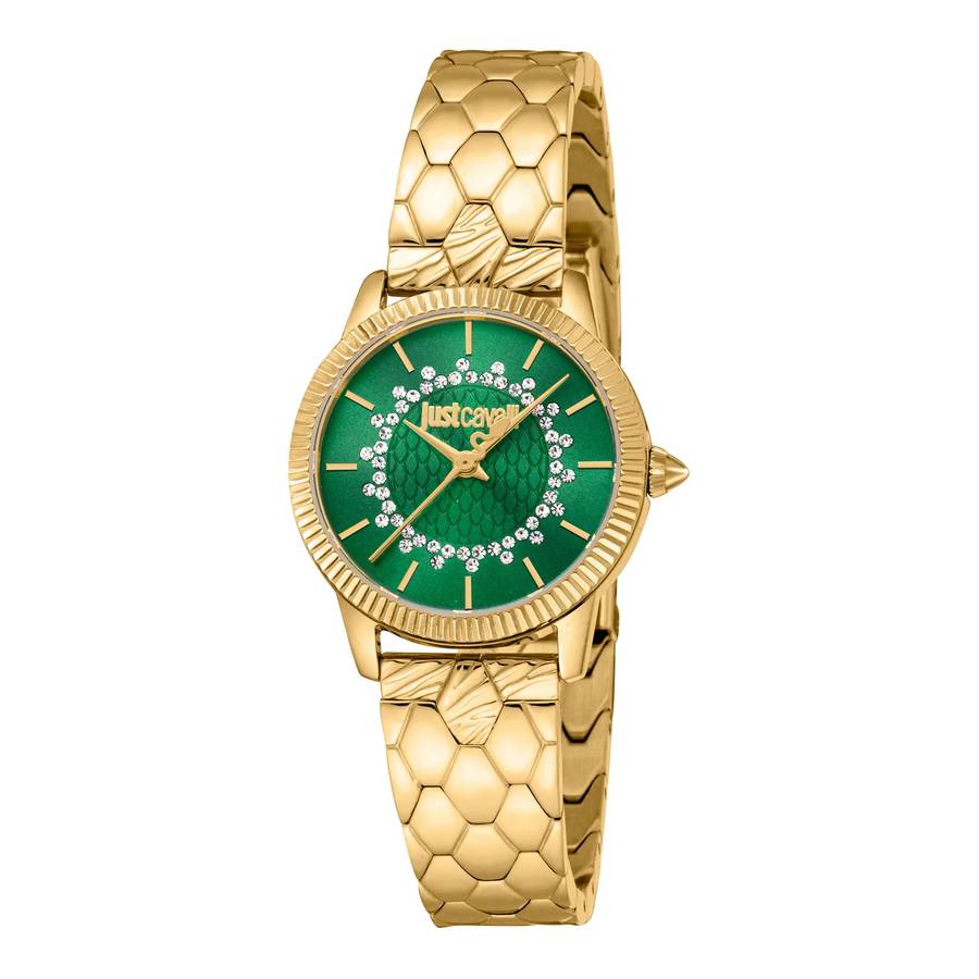 Just Cavalli Glam Chic Daydreamer Yellow Gold Green