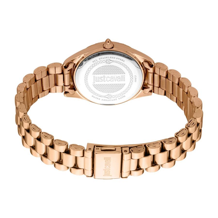 Just Cavalli Glam Chic Pacentro Yellow Gold Silver Grey