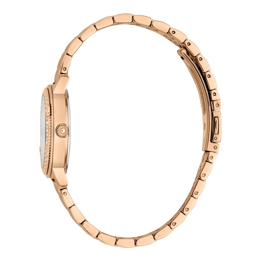 Just Cavalli Signature Snake Viperized Rose Gold Silver Grey
