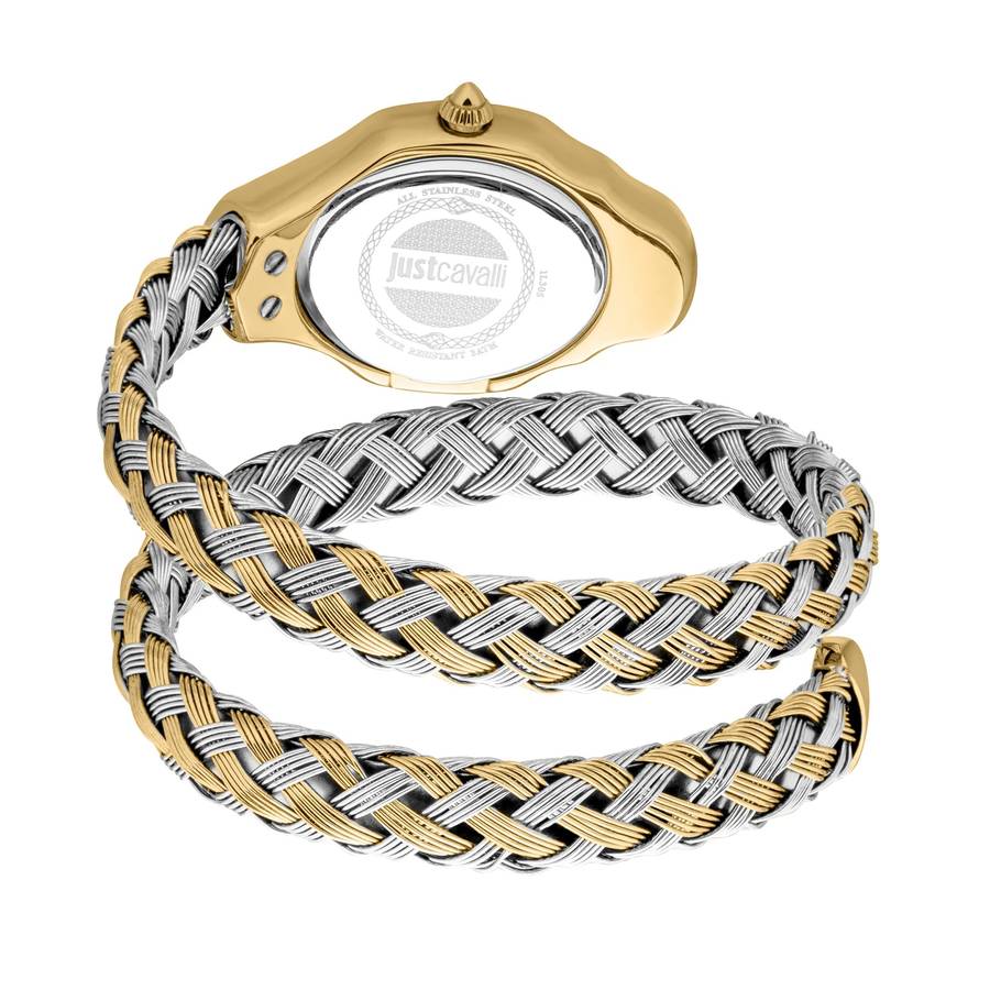 Just Cavalli Signature Snake Twined Two Tones YG MOP