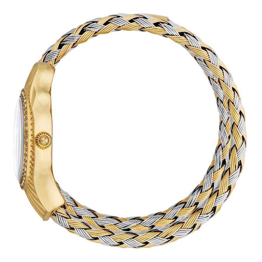 Just Cavalli Signature Snake Twined Two Tones YG MOP