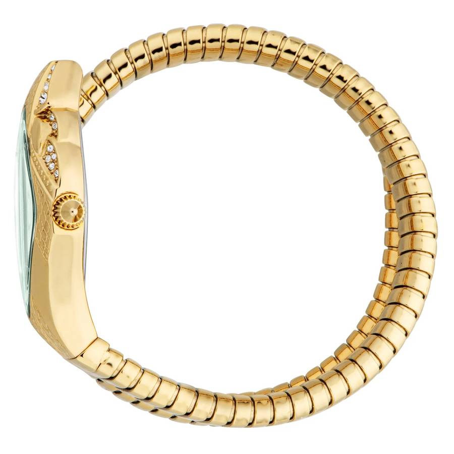 Just Cavalli Signature Snake Ferocious Yellow Gold Green