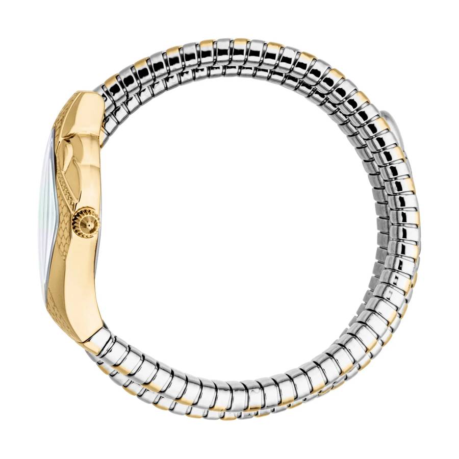 Just Cavalli Signature Snake Cristallo Two Tones YG Silver MOP