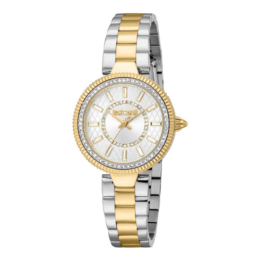 Just Cavalli Glam Chic Ostentatious Two Tones YG Silver