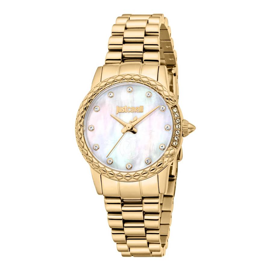 Just Cavalli Animalier Fiorenza Snake Yellow Gold MOP