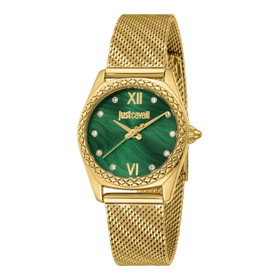 Just Cavalli Animalier Lustro Yellow Gold Green