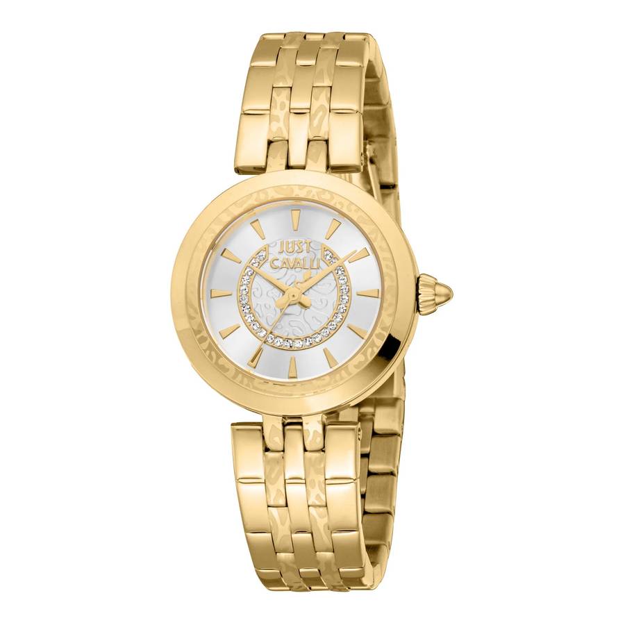 Just Cavalli Animalier Preziosa Yellow Gold Silver Grey