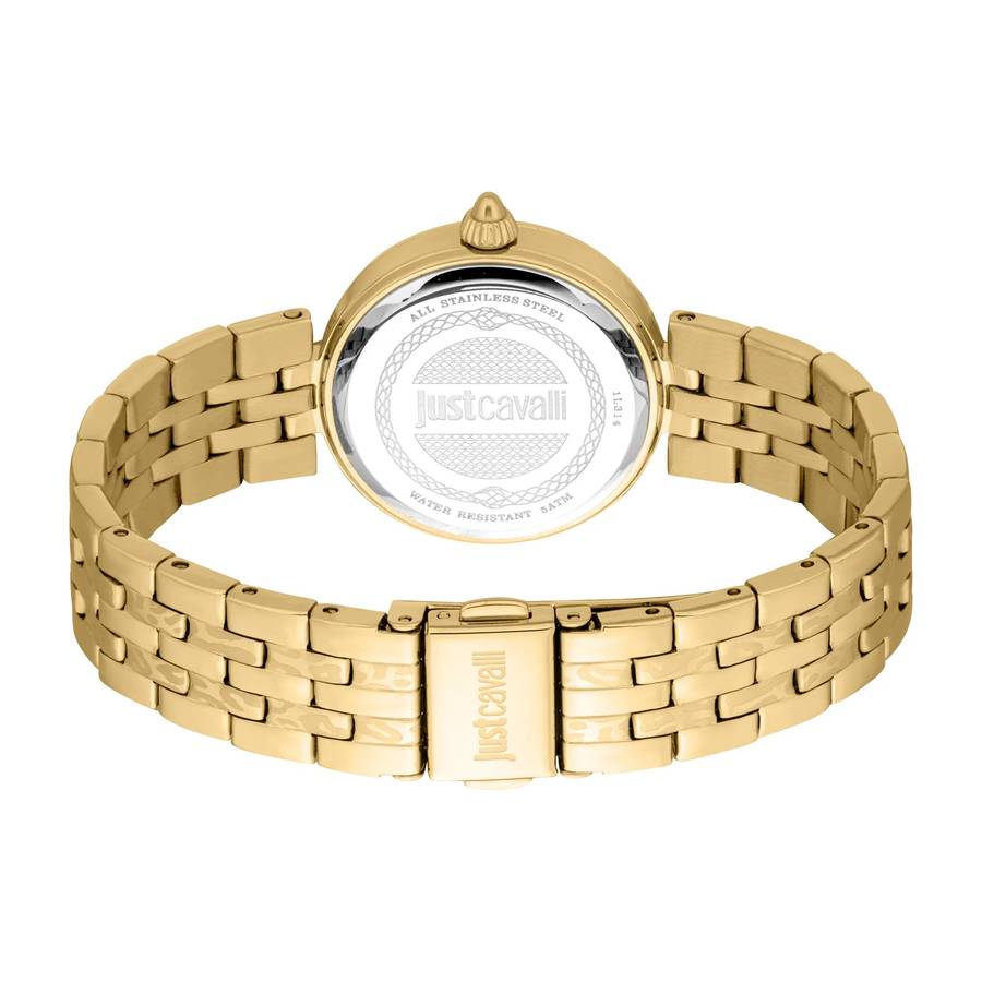 Just Cavalli Animalier Preziosa Yellow Gold Silver Grey