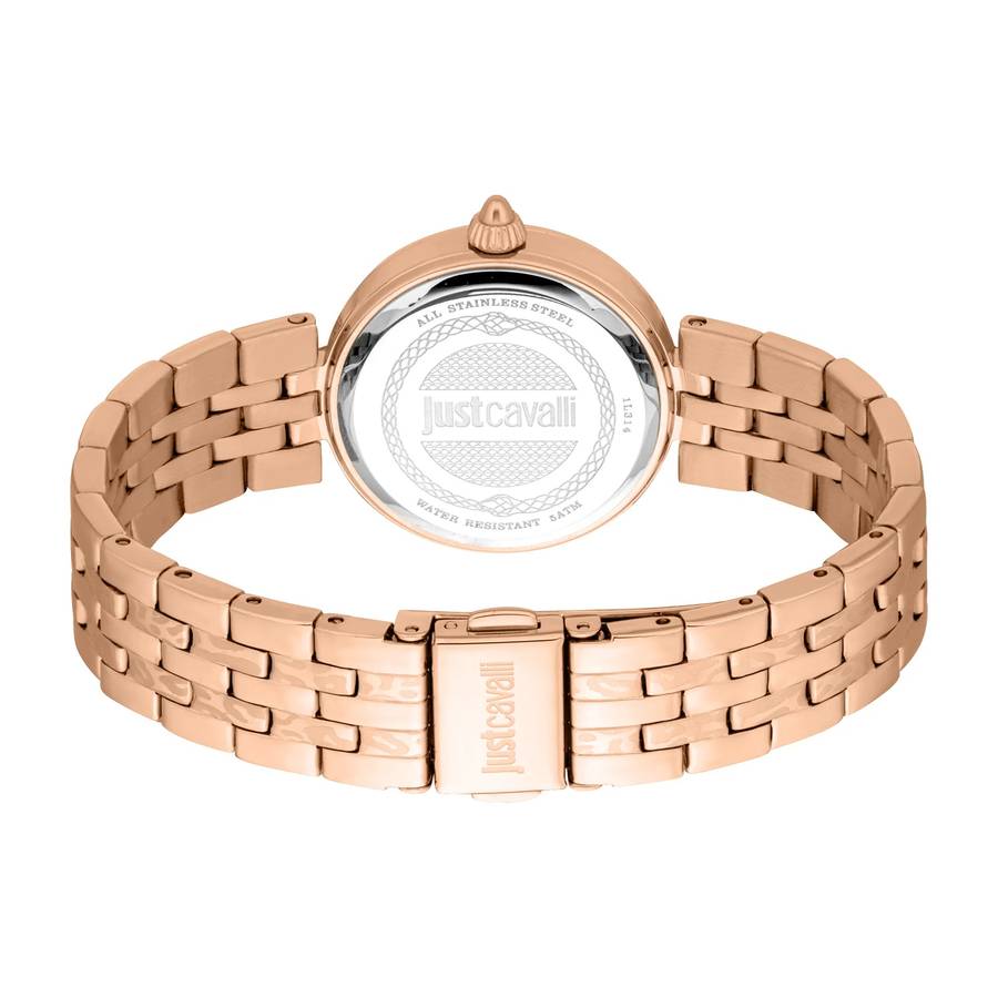 Just Cavalli Animalier Preziosa Rose Gold Olive Green