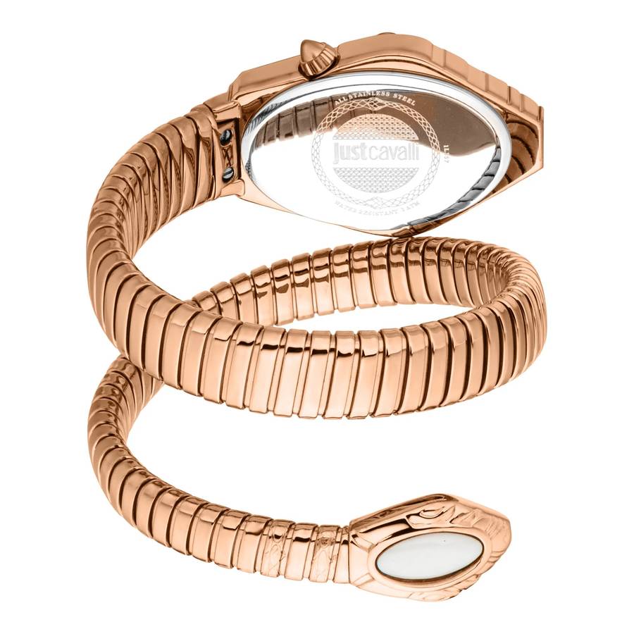 Just Cavalli Signature Snake Lirica Rose Gold MOP