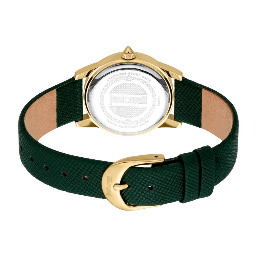 Just Cavalli SET Sublime Animalier Leather Green Yellow Gold