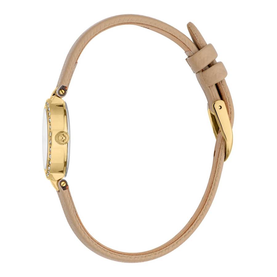 Just Cavalli Glam Chic Serenita Mini Leather Beige YG Silver
