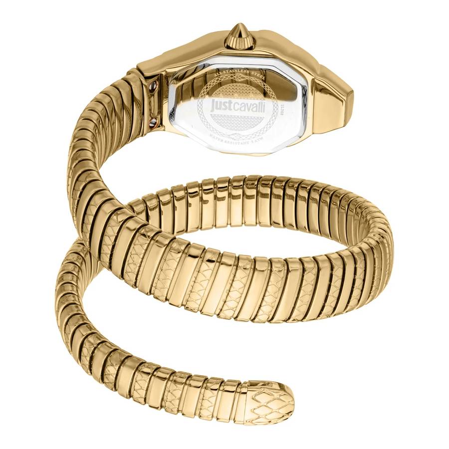 Just Cavalli Signature Snake Aria Yellow Gold Champagne
