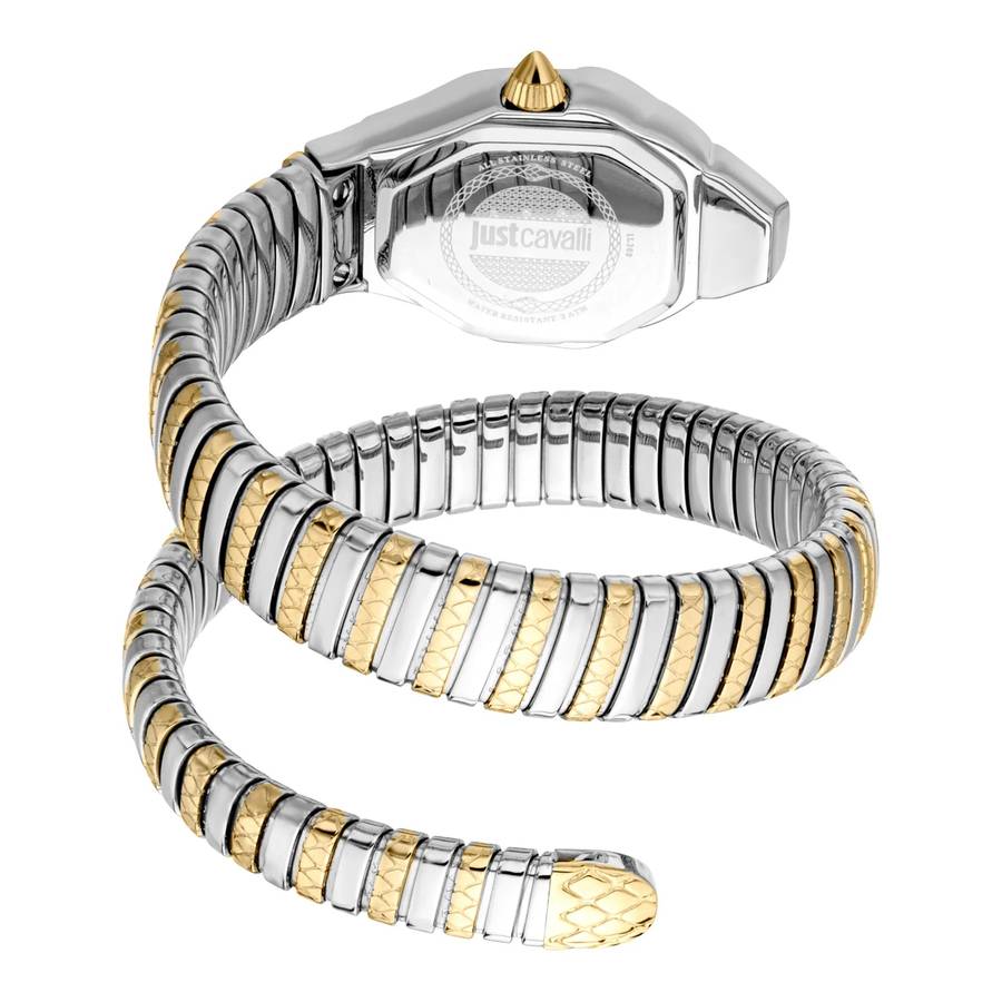Just Cavalli Signature Snake Aria Two Tones YG Silver MOP