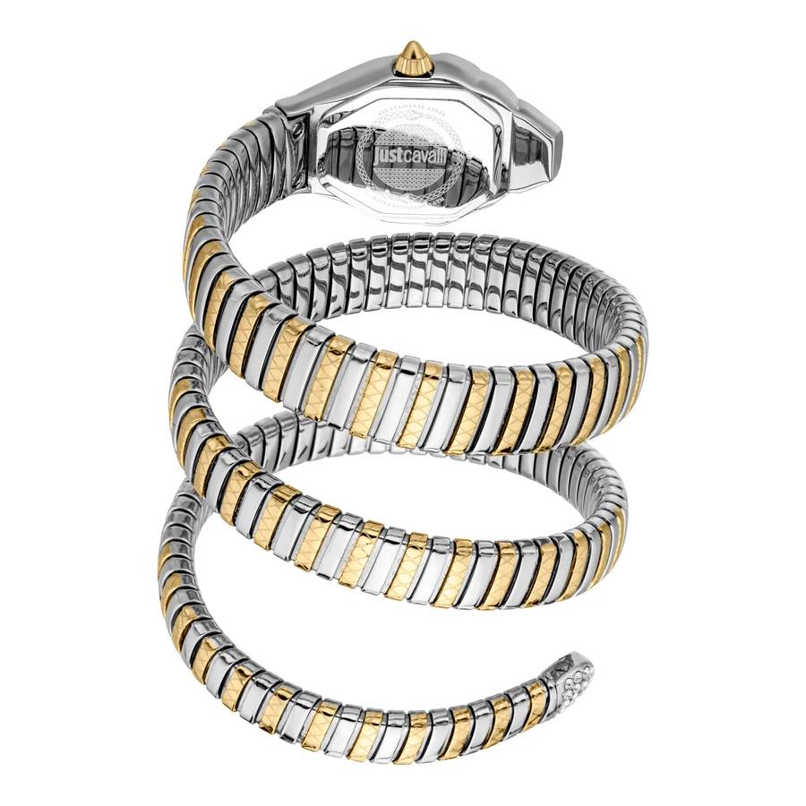 Just Cavalli Signature Snake Ambra Two Tones YG Silver