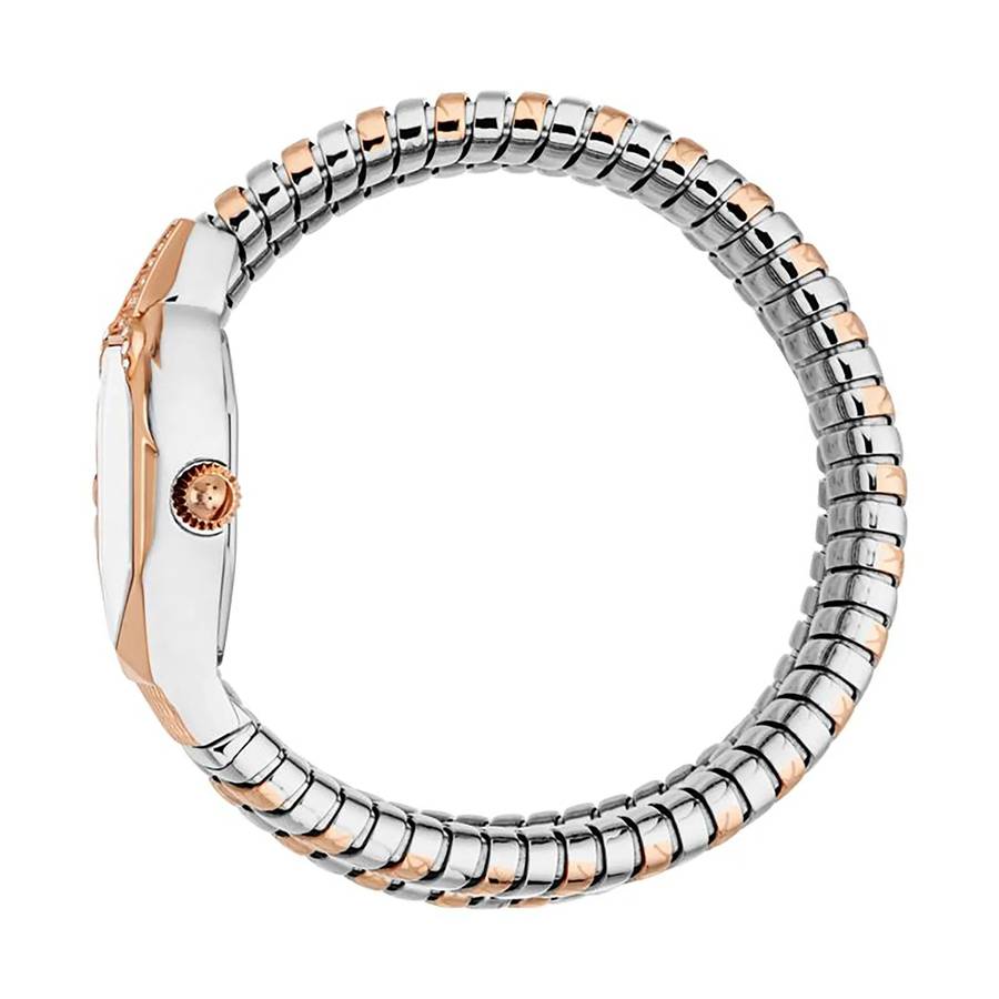 Just Cavalli Signature Snake Ambra Two Tones RG Silver