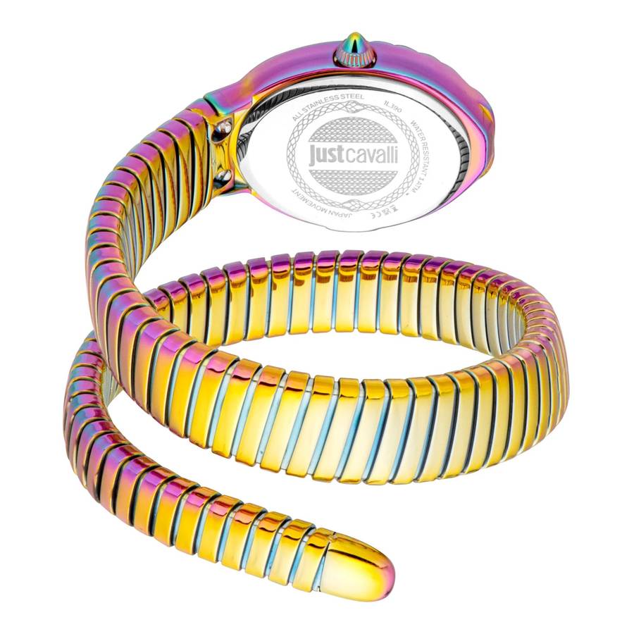 Just Cavalli Signature Snake Fiore Rainbow Antique white