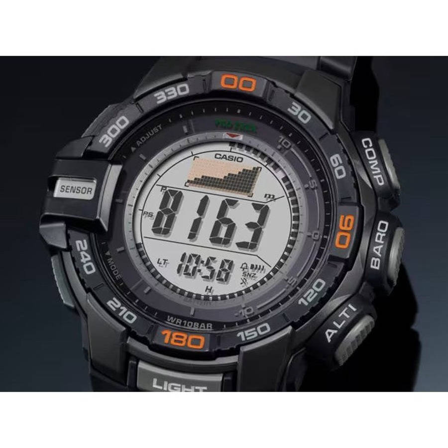 CASIO Men's Pro Trek PRG-270-1 Tough Solar Triple Sensor Multifunction Digital Sport Watch