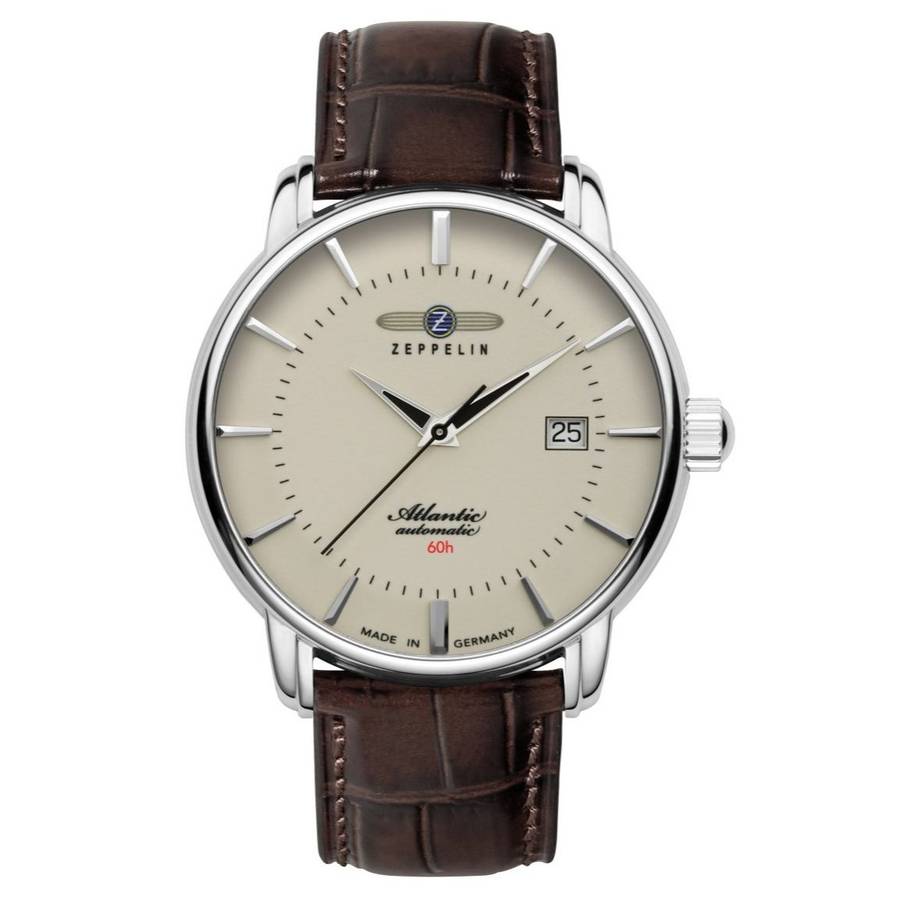 ZEPPELIN Men's Atlantic Automatic 60h Date Watch Night Glow 84605
