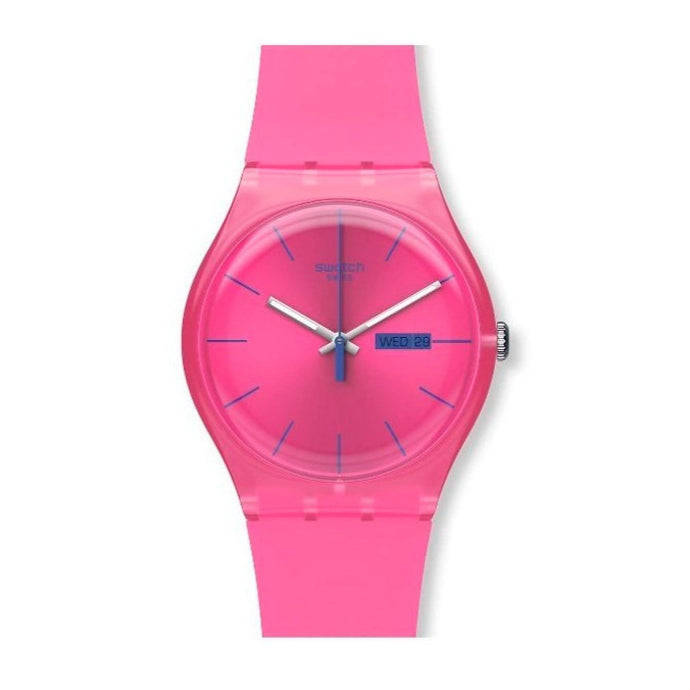 Swatch Pink Silicon Strap Women's Watch | SUOP700