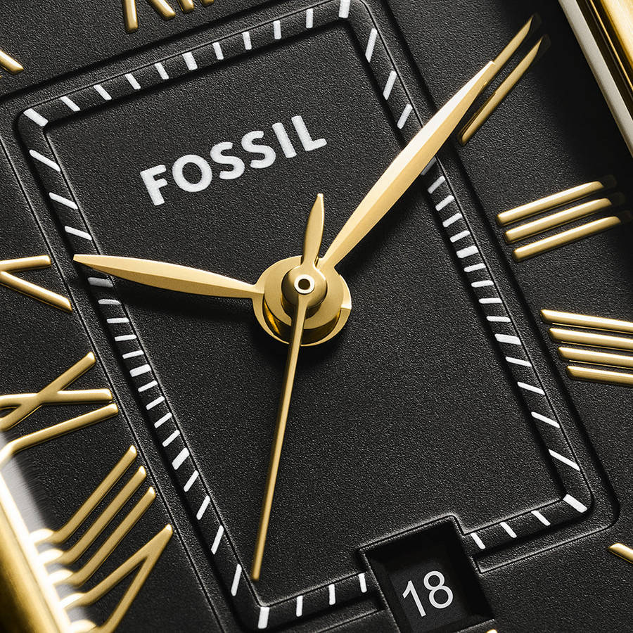 Fossil Raquel Quartz Black Dial Steel Strap Womens Watch | ES5434