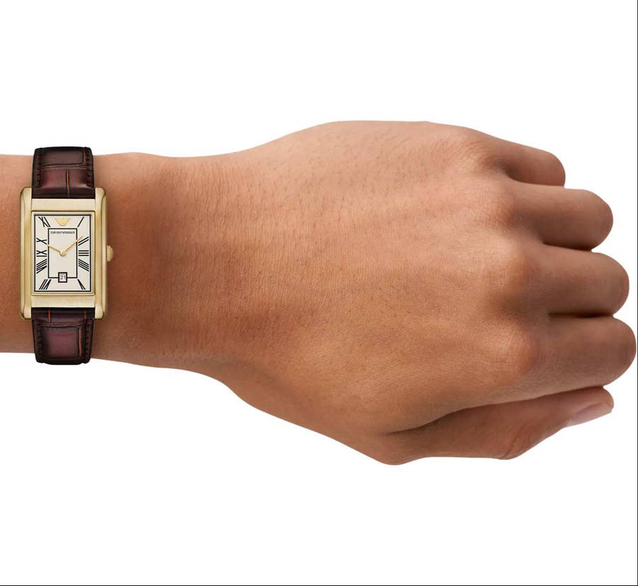 Emporio Armani Two-Hand Date, Gold-Tone Stainless Steel Men's Watch | AR11665