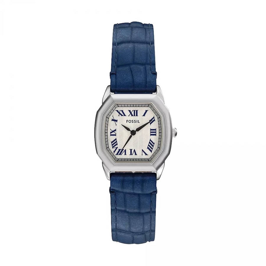 Fossil Harlow Three-Hand Navy Croco Leather Women's Watch | ES5425