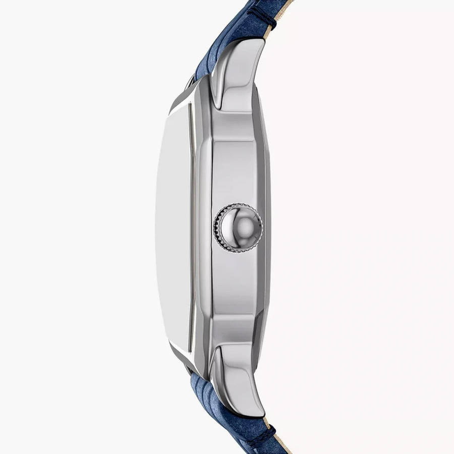 Fossil Harlow Three-Hand Navy Croco Leather Women's Watch | ES5425