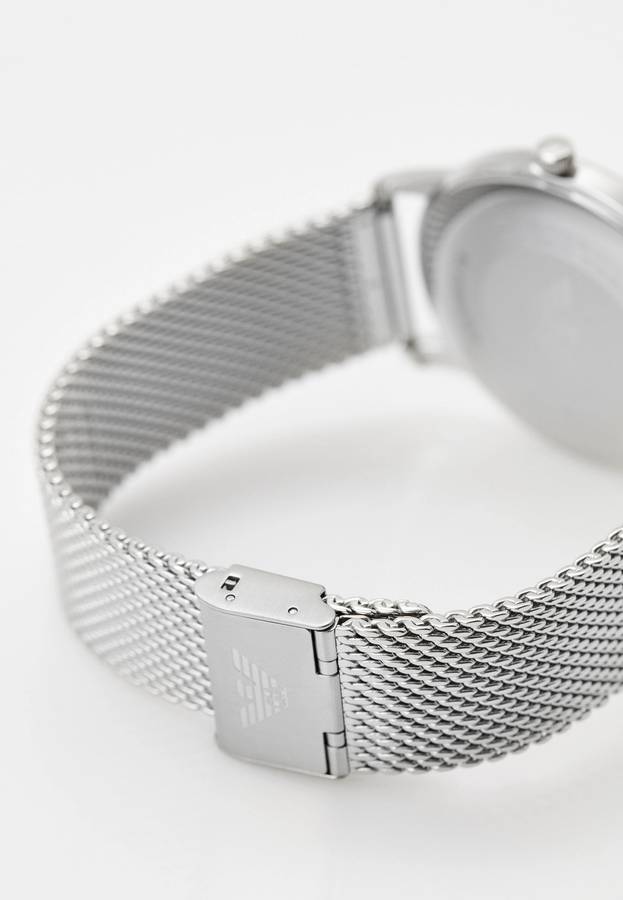 Emporio Armani Three-Hand Date Stainless Steel Mesh Men's Watch | AR11578