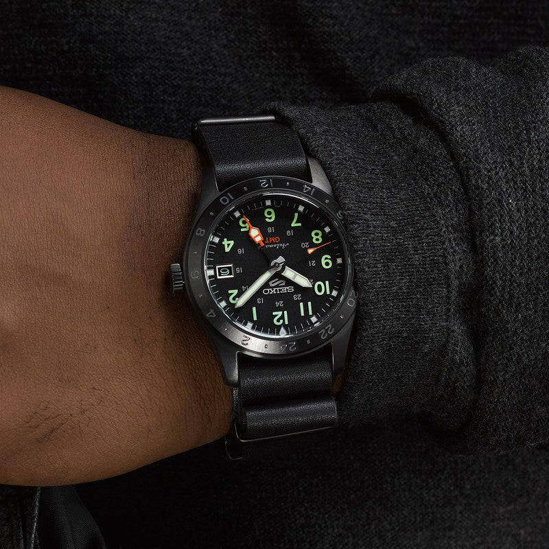 Seiko 5 Sports Automatic GMT Black Dial Men's Watch | SSK025K1