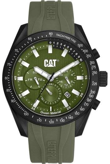 CAT Oceania Multi Olive Green Dial Men's Watch | LQ.169.21.821