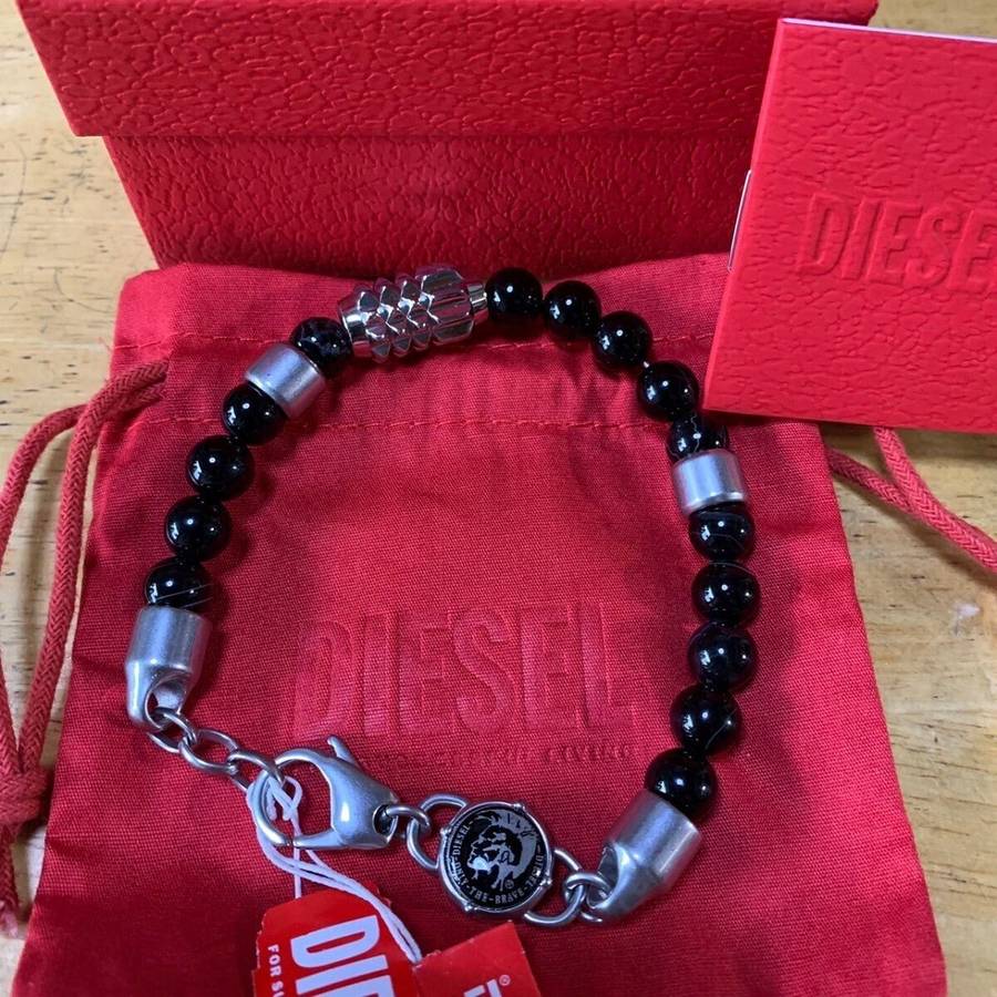 Diesel Beaded Studs Unisex Bracelet | DX0847040