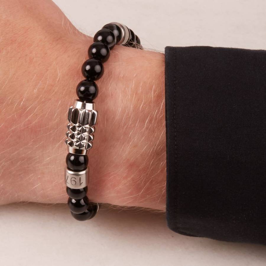 Diesel Beaded Studs Unisex Bracelet | DX0847040