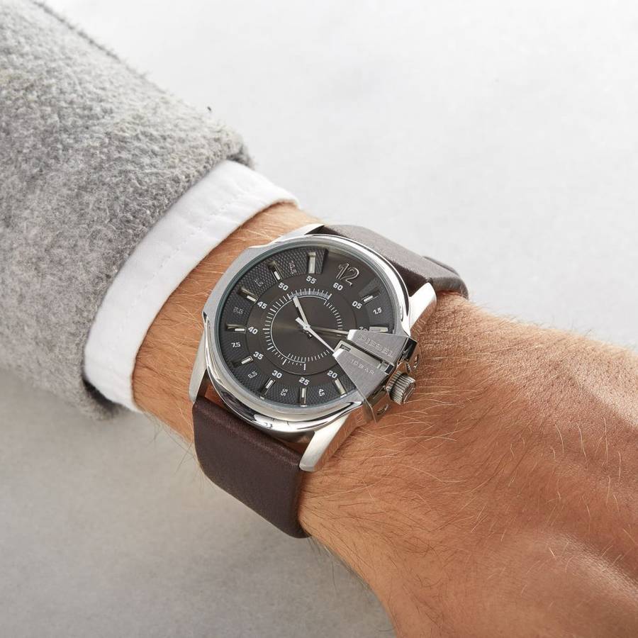 Diesel Mega Chief Grey Dial Men's Watch | DZ1206