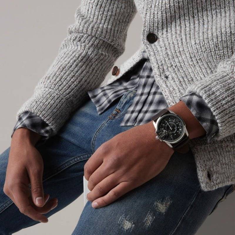 Diesel Mega Chief Grey Dial Men's Watch | DZ1206